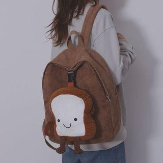 Set: Corduroy Backpack + Toast Crossbody Bag