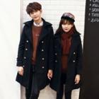 Couple Matching Double-breasted Knit Coat