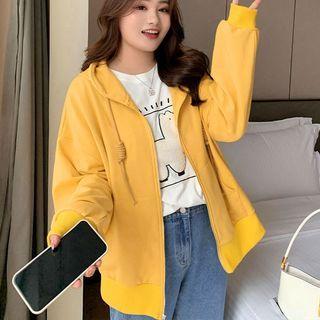 Zip Hoodie / Short-sleeve Cartoon Print T-shirt