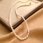 Pearl Necklace 1 Pc - Faux Pearl Necklace - White - One Size