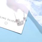 Non-matching 925 Sterling Silver Whale Earring 1 Pair - Earrings - One Size