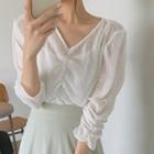 Plain Blouse / Midi Skirt