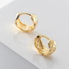 Quilted Hoop Earring