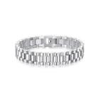 Fashion Simple Geometric 316l Stainless Steel Bracelet 10mm Silver - One Size