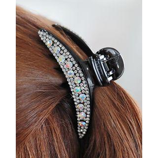 Rhinestone Pav  Hair Claw - Crescent One Size