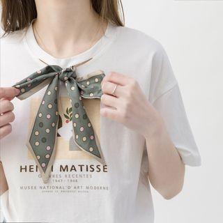 Printed Bow Short-sleeve T-shirt