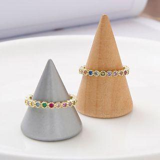 Color Rhinestone Ring As Shown In Figure - One Size