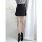 Zip-back Mini A-line Skirt