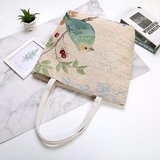 Bird Embroidered Tote Bag (various Designs)