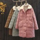 Faux Shearlig Collared Padded Coat