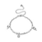 Simple And Elegant Crown Anklet Silver - One Size