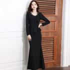 Long-sleeve Mermaid Gown