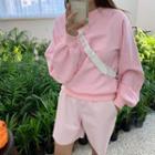 Wide Leg Shorts Pink - One Size