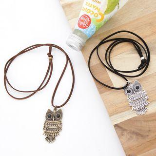 Owl-pendant Long Necklace