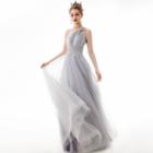 Cut-out One-shoulder A-line Evening Gown