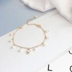 Faux-pearl Alloy Paw Bracelet As Shown In Figure - One Size