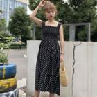 Polka Dot Wide-strap A-line Sundress