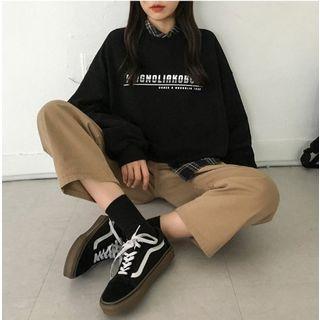 Couple Logo Print Sweatshirt