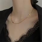 Cross Necklace 1 Pc - Gold - One Size