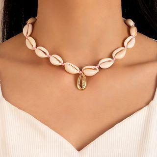 Shell Choker 21521 - White - One Size
