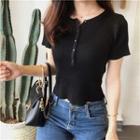 Cropped Ribbed Top