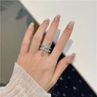 Safety Pin Alloy Ring Ring - Silver - One Size