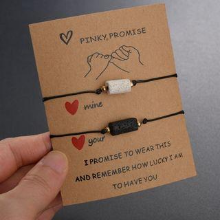 Couple Matching Set: Bracelet As Shown In Figure - One Size