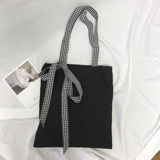 Gingham Strap Shopper Bag