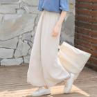 Drawstring Wide-leg Pants As Shown In Figure - One Size
