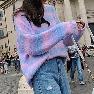 Mohair Striped Sweater