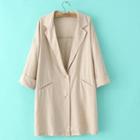 Loose-fit Long Jacket
