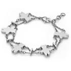 Kenny Bear Steel Bracelet Silver - One Size