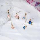 Non-matching Planet & Rabbit Dangle Earring