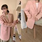 3-button Boucl  Blazer