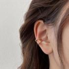 Set Of 3: Cuff Earring Gold - One Size