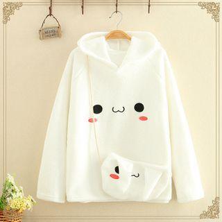 Printed Plain Hoodie