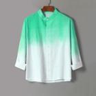 3/4-sleeve Gradient Shirt