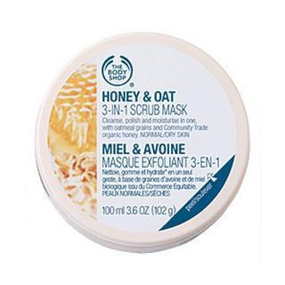 The Body Shop - Honey And Oat 3-in-1 Scrub Mask (for Normal/ Dry Skin) 100ml/3.6oz