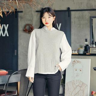 Round-neck Dip-back Vest