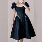 Puff Sleeve A-line Party Dress