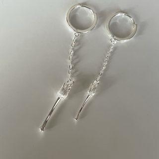 Tulip Sterling Silver Drop Earring Tulip - One Size