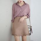 Cut Out A-line Skirt