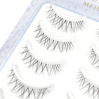 False Eyelashes - 715 Set Of 5 Pair - Black - One Size