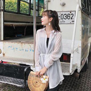 Long Sleeve See-through Shirt