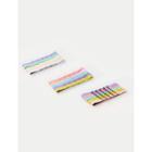 Set Of 10: Multicolor Bobby Hair Pin In 3 Design