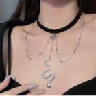 Snake Pendant Choker