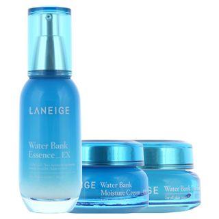 Laneige - Water Bank Moistful Set : Essence Ex 60ml + Moisture Cream Ex 50ml + Eye Gel 25ml 3pcs