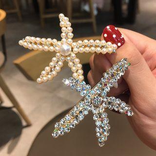 Starfish Faux Pearl Rhinestone Hair Clip (various Designs)