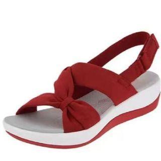 Bow Wedge Heel Sandals