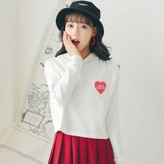 Heart Print Hoodie
